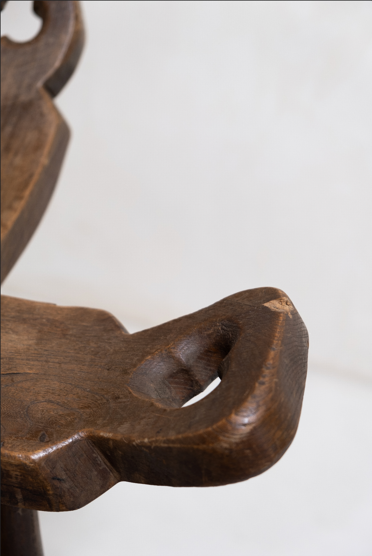 Birthing Primitive Bar Stools, Pair