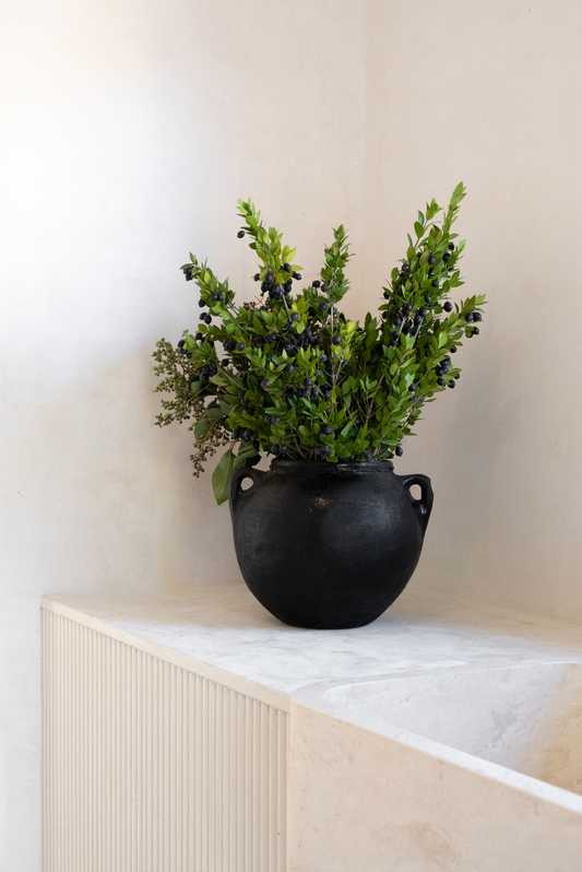 Black Vintage Water Pot