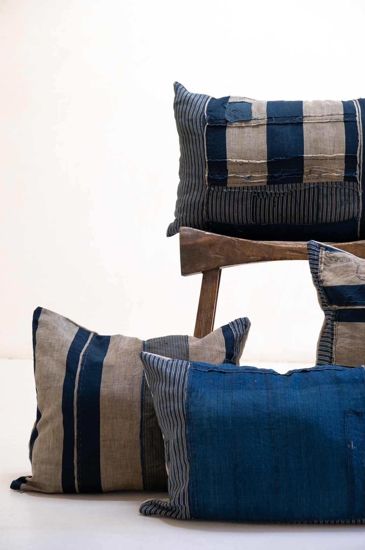 Blue Japanese Pillows, Vintage