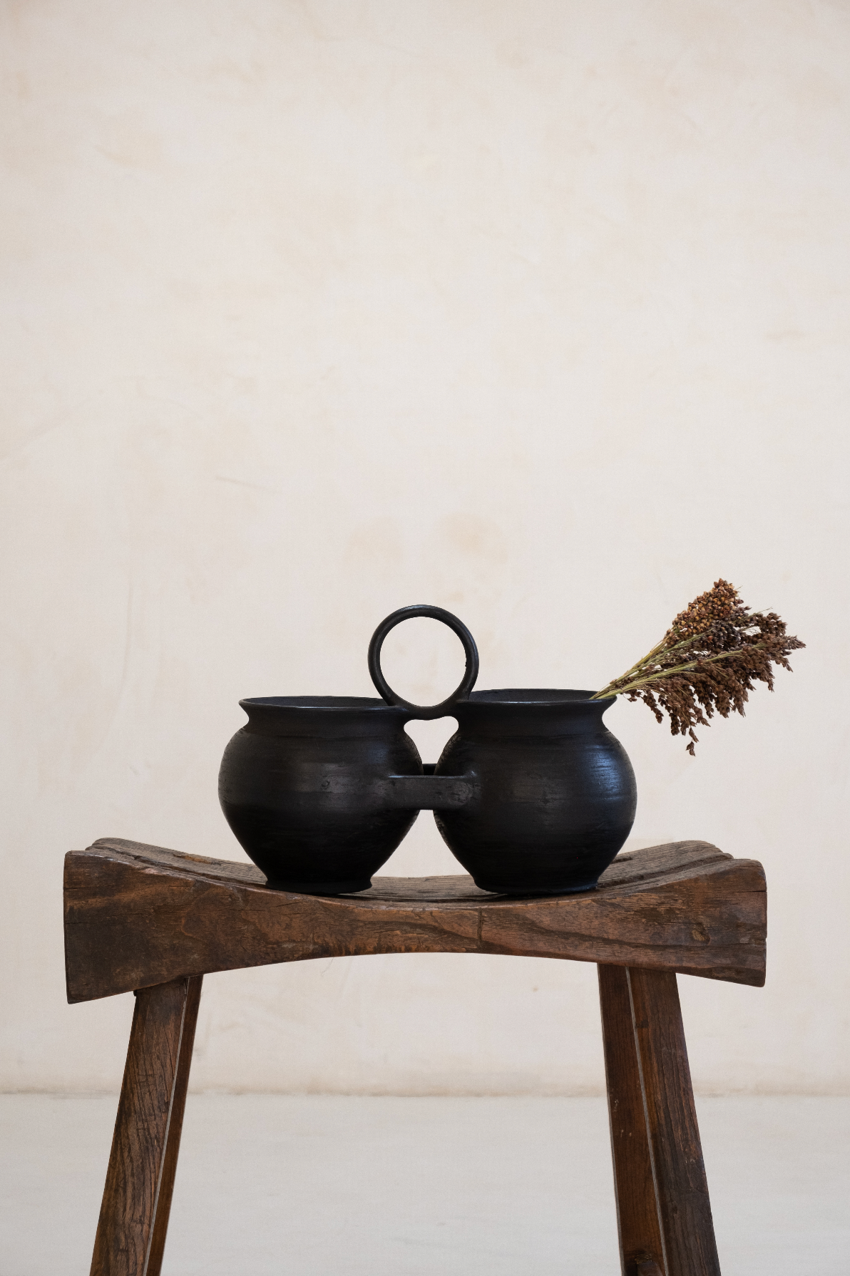 Vintage Double Black Water Pot
