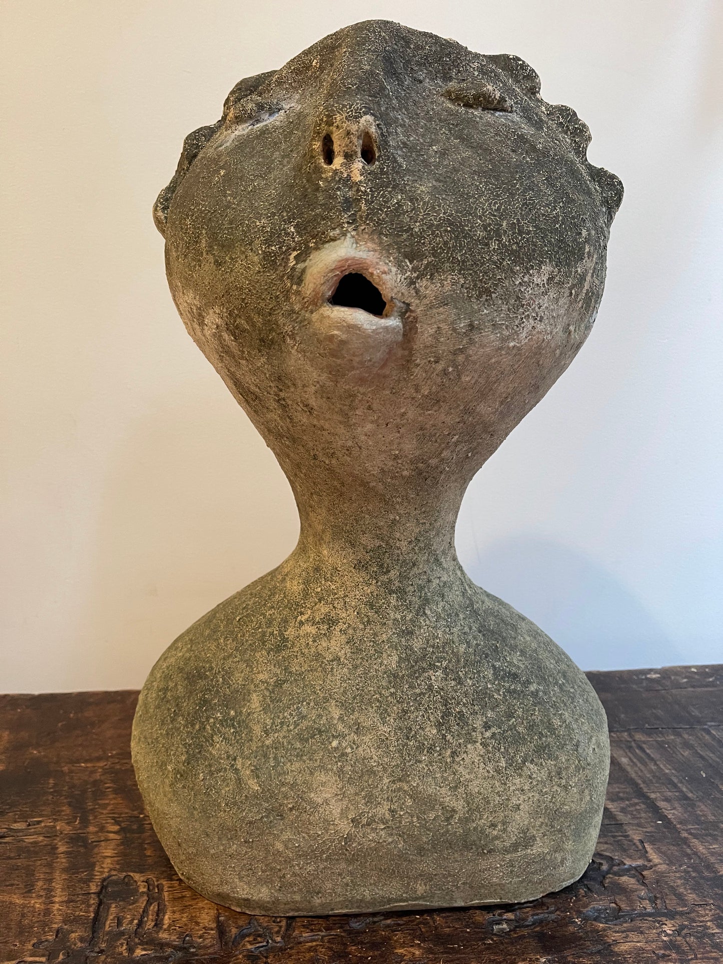 Thai Terracotta Artistic Head Sculpture