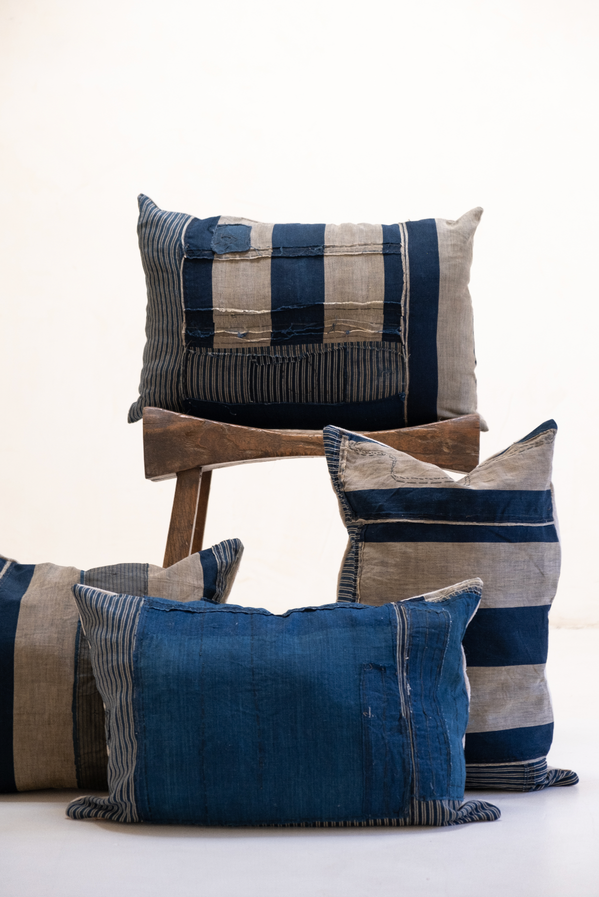 Blue Japanese Pillows, Vintage