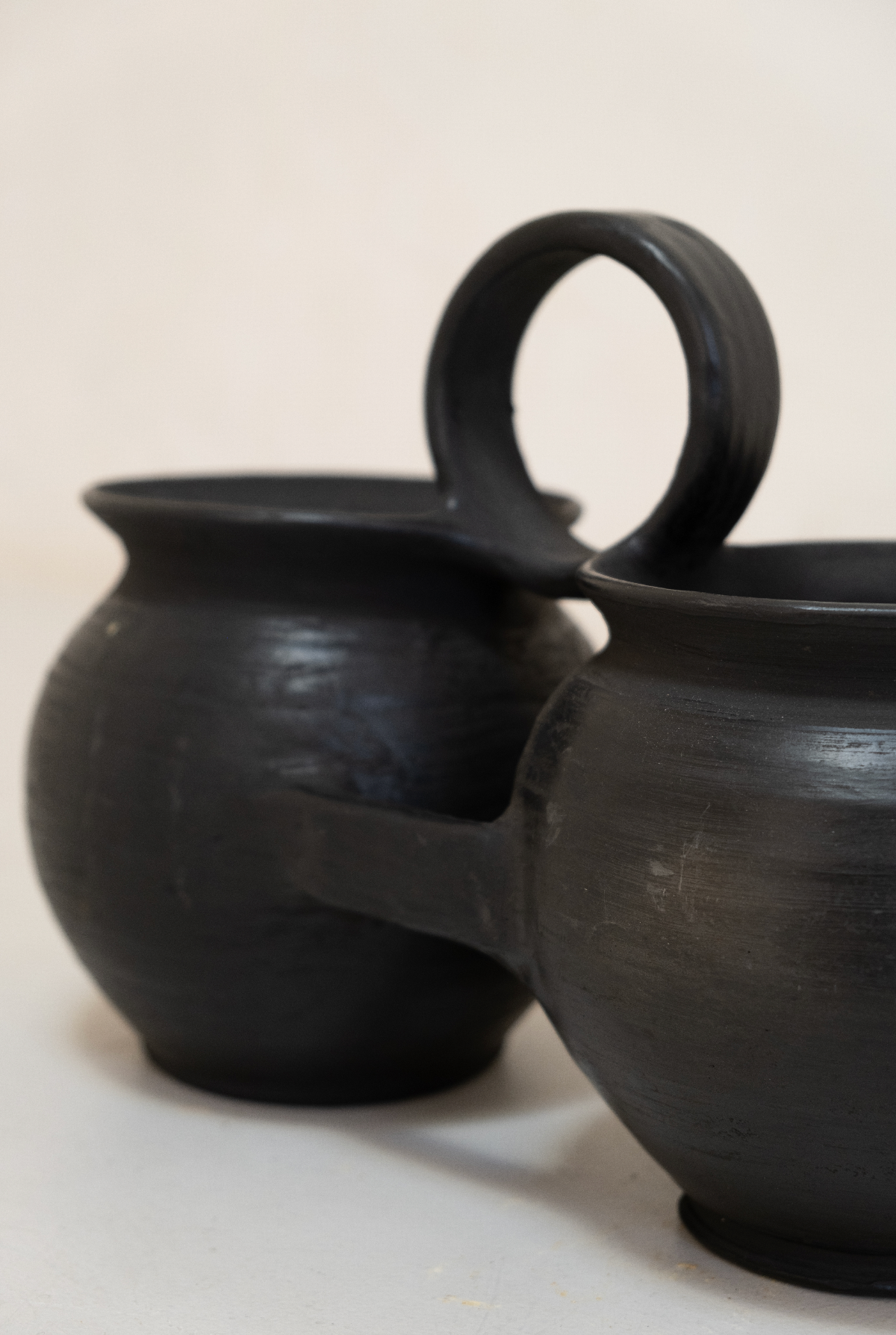 Vintage Double Black Water Pot