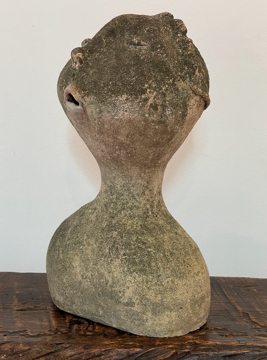 Thai Terracotta Artistic Head Sculpture
